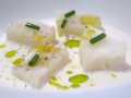 baccalà con panna acida,lime ed erba cipollina (foto C.Cianci)