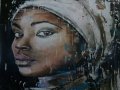 African beauty - olio su tela